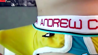 Rugged Twink's Hot Underwear Fuck with Hunk - Old Video Revamped