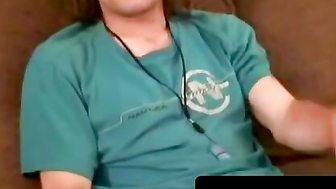 Long-Haired Hunk Smoking & Masturbating - Solo Male Strokes Off For The Camera