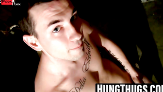 Ink-Stained Hunk's Shower Jerking Off - Hot & Dirty