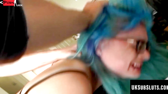UK Sub Slut Passionate Anal Threesome With Hot Redhead MILF And Hunk