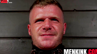 Dominant Top Guy Fucks Submissive Slave Boy Hard In Bondage Dungeon