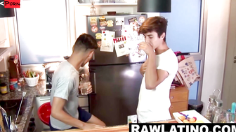 Bare Ass Bros - Hot Latin Twinks Fuck Hard in The Kitchen