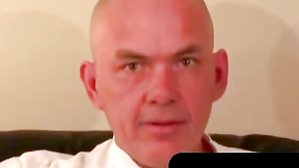 Bald Amateur Teasing Thick Dick In Kinky Solo Masturbation Session