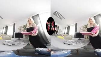 VRLatina - Curvy Blonde Hispanic beauty Blonde Fesser Fucking