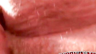 Hairiest Old Man Jerking Off & Shooting A Load On His Belly