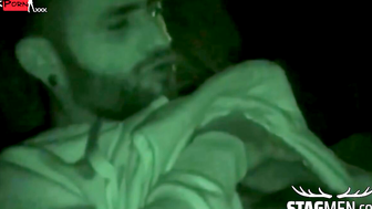 Hardcore Anal Threesome - Older Guy Fucks Two Hunks in Raw Action