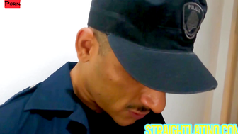Security Guard Fucks His Hot Co-Worker In Uniform - Alex Beckett & Alan Diaz