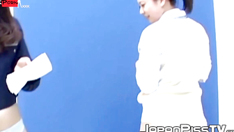 Joyful-Peekaboo! - barely legal Japanese Twins Peeing in Public Places