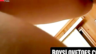 Foot Fetish - Jock's Feat Stroking Off For Hot barely legal Guy