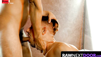 Raw Next Door's Huge Loaded Muscle Bear Fucks Twink Hard & Rough