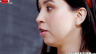 Asian Slut Amber Angel Rides Hard Dick in Deepthroat POV Blow Job