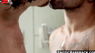Anal Pounded Raw - Slippery Shower Sex with Anal Creampie