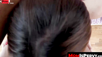 Breezy Blonde Step-Mom Gives Deep Throating Lesson & Gets Creamped