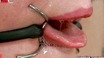 Lesbo Domination - Girl Next Door Gets Zippered And Caned By Mistress With Candle Wax