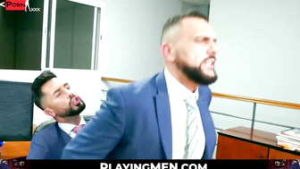 Dominatrix Boss Lady Fucks Her Manager's Ass in Office