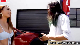 Parking Lot Pleaser - Hot Japanese Babe Kazumi Gets Fucked By Huge Dick