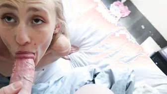 Step Daughter Cant Resist Blowing Daddys Penis