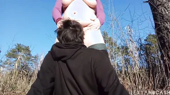 Outdoors Stand up Cunt Eating| LexyAndCash