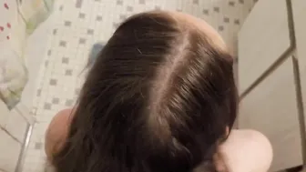 creampie inside hair bdsm cum and fondle through dry hair