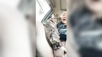 Bbw fingered inside vehicle