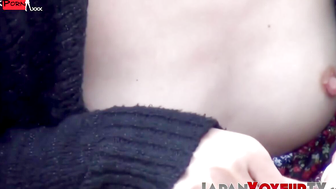 Japanese women spied on while getting dressed in public space