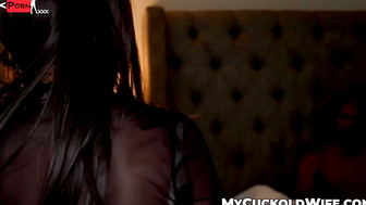 Asian Wife's First Interracial Experience - Big Black Dick Filling Her Up