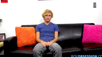 Twinks Interview Turns Into Hot Solo Stroke Session