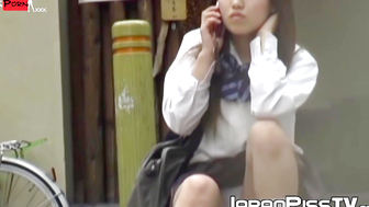 Asian college girl Outdoor Masturbation - Naughty Teenage Coed Fingers Herself