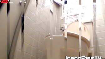 Asian Office Workers Unleash Steamy Squatting Session
