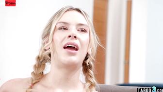 Petite Blondie Teen's First Time With A Big Dick - Step-Brother Surprises Her