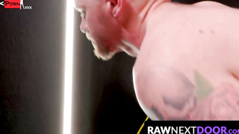 Raw Next Door's Passionate Twink Threesome" or "3way Fucked Hard by Hot Guys in Bar Scene