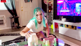 Curious Cougar" or "Hot MILF Plays Just The Tips with Her Step-Sister GF!