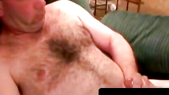 Hairiest Chest Guy Jerking Off - Close-Up POV Masturbation