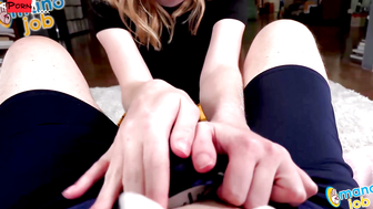 PetiteKayleeTaylor's - Sensual Handjob & Foot Job Ending In A Big Facial