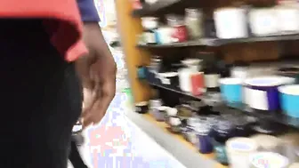 Penis out into store clt