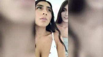 Violet Myers and Dana Wolf SUCK and BANGED a Postmates