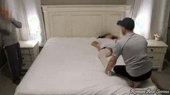 First Time Cuckold Hubby Watches Fiance with other Man. Hubby Drinks Bulls