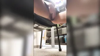 Using a sex toy inside college library