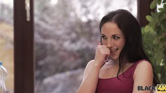 BLACK4K. Awesome interracial sex into the gym where white...