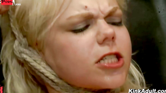 Anal-Rush! Blondie Submissive Alice Frost Gets Anal Fucked By A Group Of Hunks