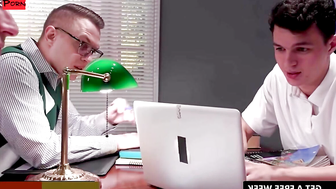 Library Orgy - College Girls Get Fucked Hardcore by Their Teachers