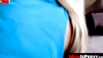 Blondie Babe Riding Step-Son's Thick Dick in Pov with Big Ass & Orgasmic Screams