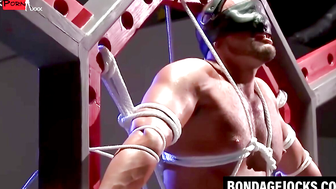 Muscle Stud DIRE Gets Whipped And Screams In Pain By His Dominatrix Mistress