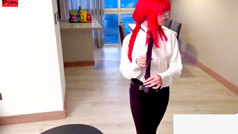 Dominatrix Cosplayer Blows Him Twice And Swallows His Load In Role-Play Scenario