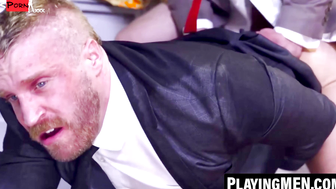 CEO's Anal Business Meeting With Employee And Boss" or "Anal Sex In The Boardroom Between A Big Dick Managers