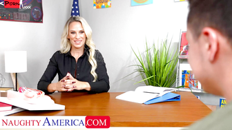 Sexy Professor Sadie Rose teaches student the in's and