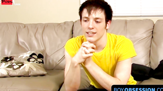 BoyObsession.com - Twink Jesse Jordan's solo stroking and cum excitement