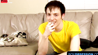 BoyObsession.com - Twink Jesse Jordan's solo stroking and cum excitement