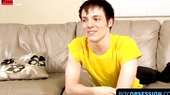 BoyObsession.com - Twink Jesse Jordan's solo stroking and cum excitement