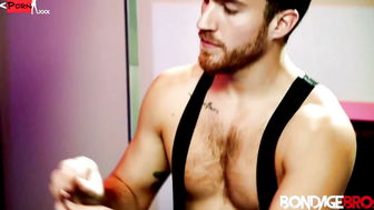 BondageBros: Bound Carter Collins Writhes As Master Oliver Marx Teases Him With Shock